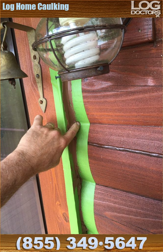 Log Home Repair Log Home Caulking Log Home Caulking Log Home