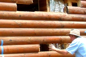 Log Home Repair Images