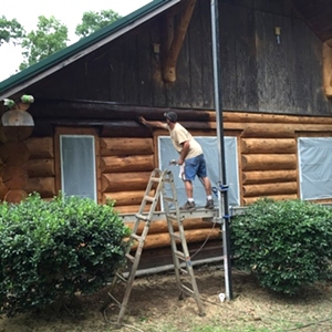 Log Cabin Staining By LogDoctors