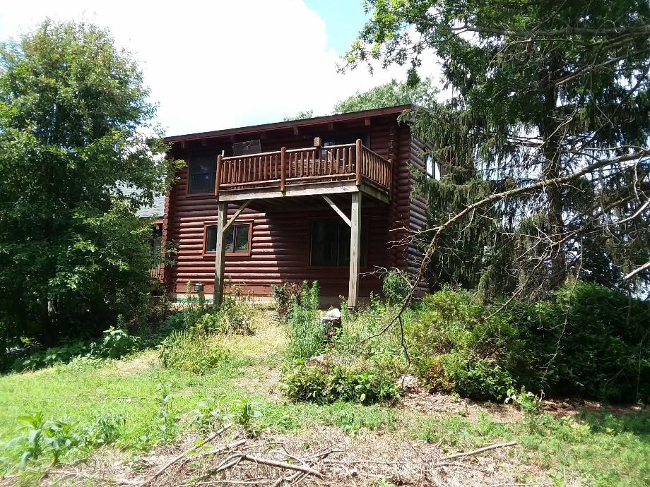 Log Cabin Staining