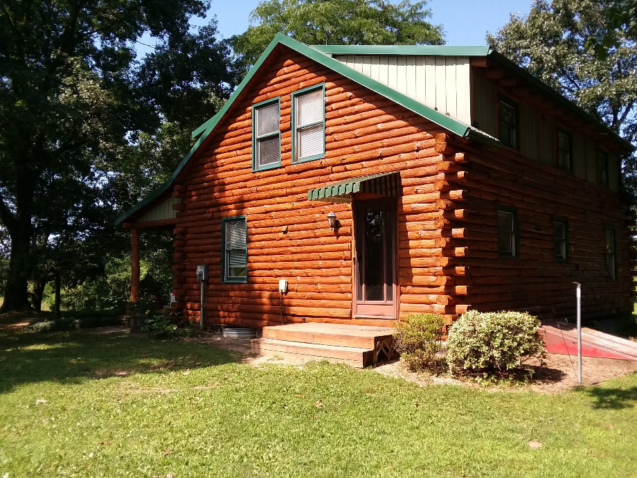 Log Cabin Staining