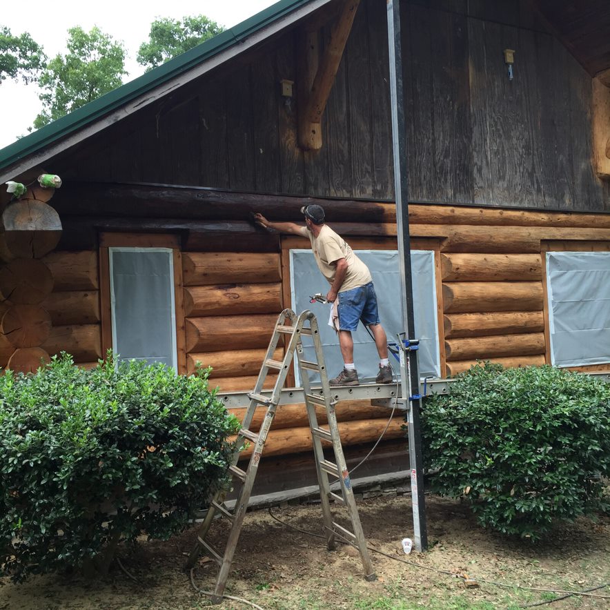 Log Cabin Staining By LogDoctors