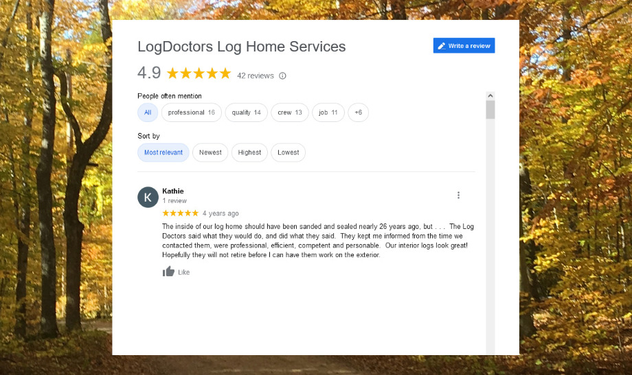 Log Doctors Log Home Services