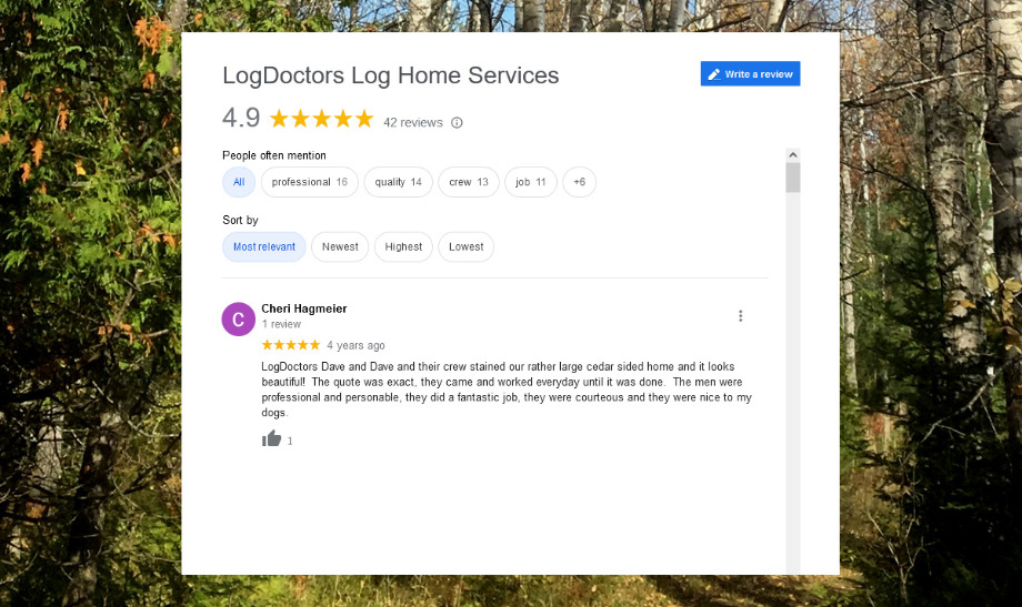 Log Doctors Log Home Services