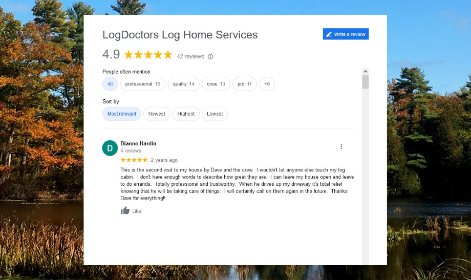 Log Doctors Log Home Services