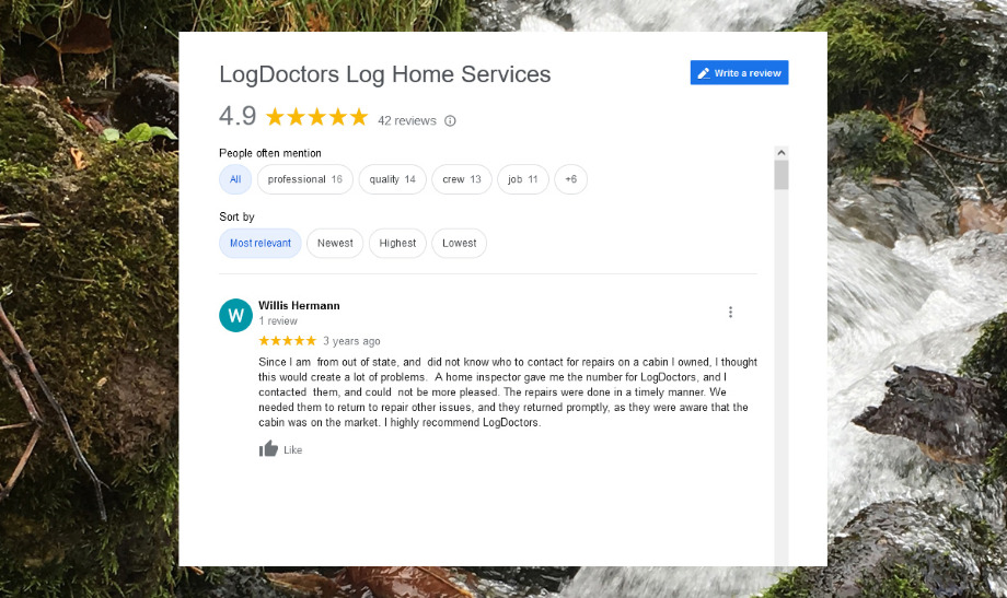 Log Doctors Log Home Services