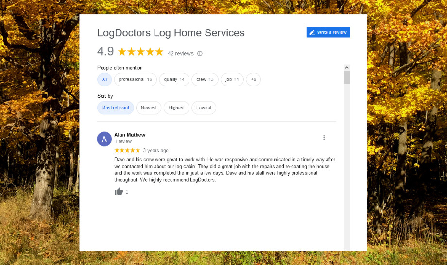 Log Doctors Log Home Services