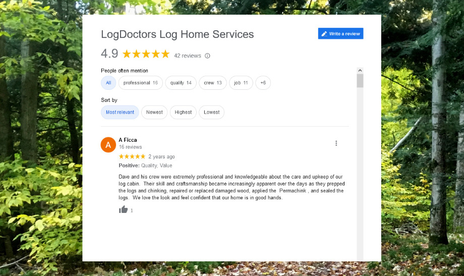 Log Doctors Log Home Services