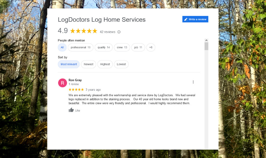 Log Doctors Log Home Services