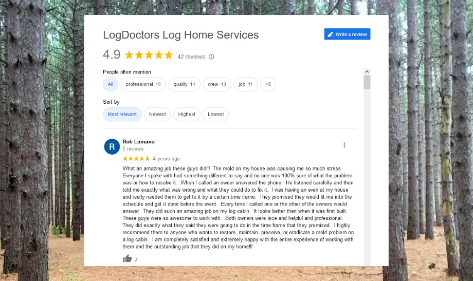 Log Doctors Log Home Services