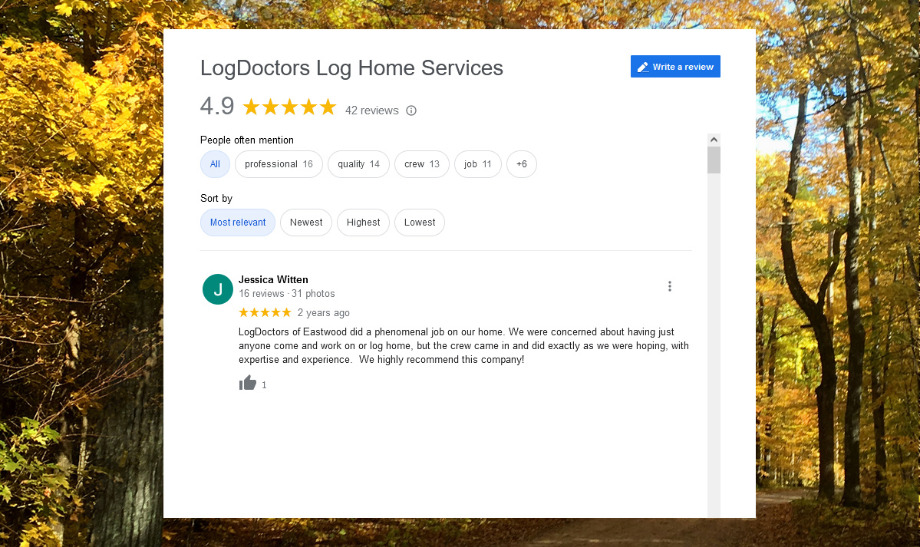 Log Doctors Log Home Services