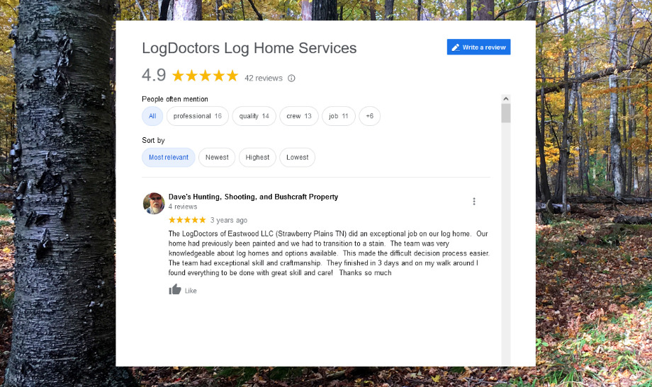 Log Doctors Log Home Services