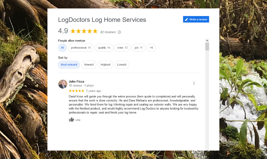 Log Doctors Log Home Services