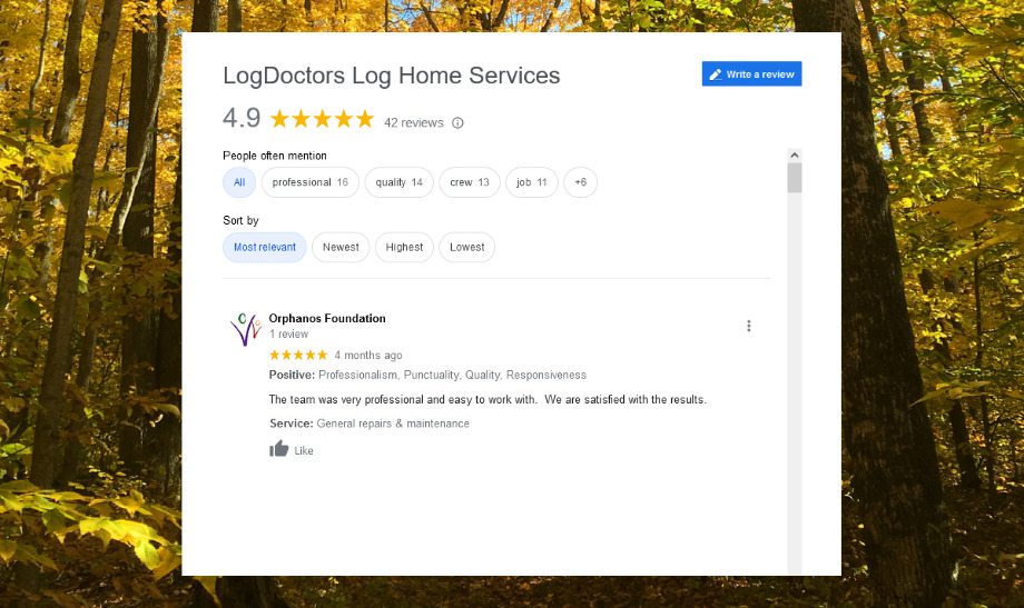 Log Doctors Log Home Services