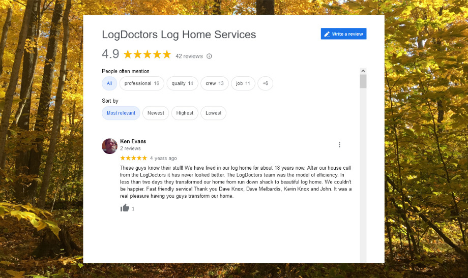 Log Doctors Log Home Services